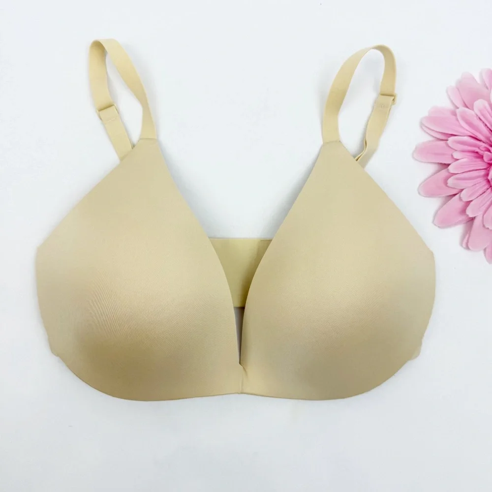 Skims Wireless Form Plunge Push Up Padded Bra Ivory Cream - Picture 2 of 12